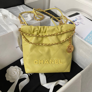 CC801 22 Mini Handbag / HIGHEST QUALITY VERSION / 7.8 × 7.4 × 2.3 in