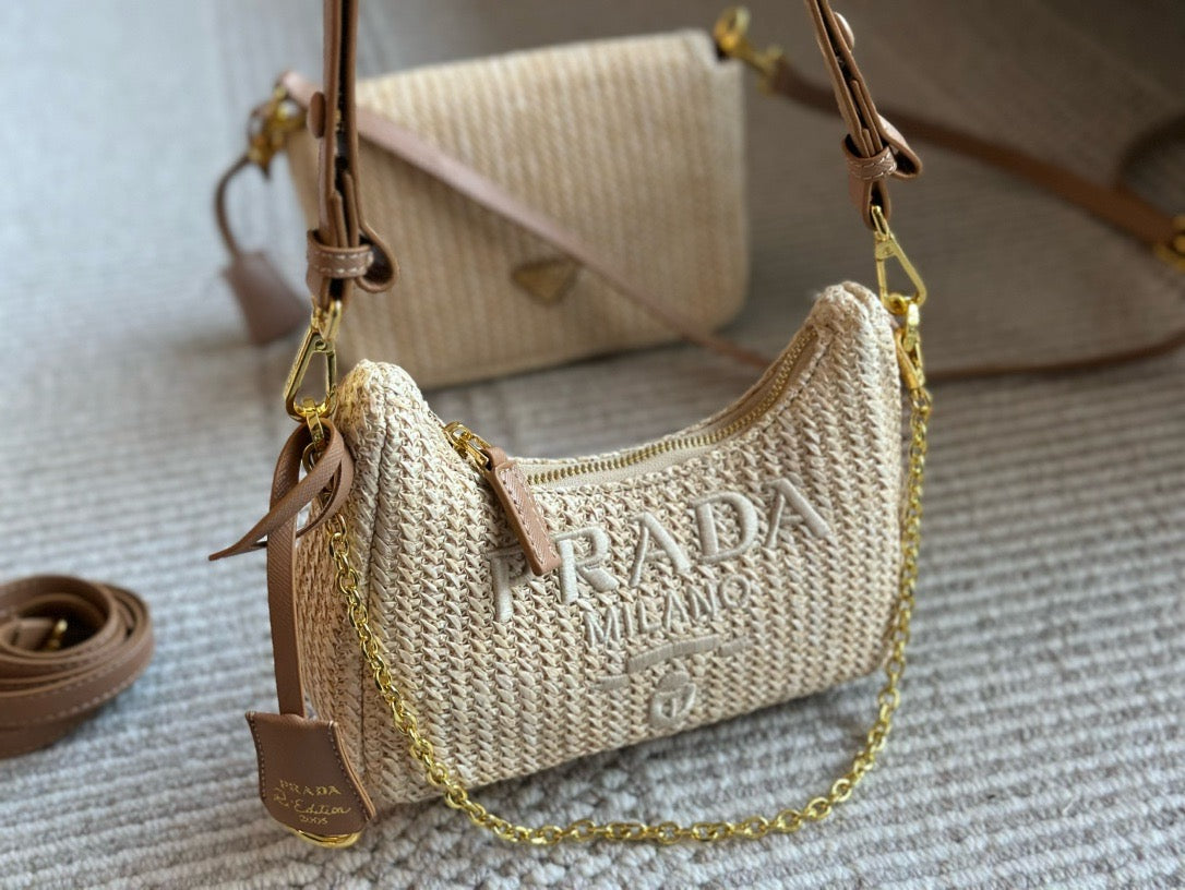 PD283 Prada Re-edition Crochet mini-bag / 7x8.6x2.3inch – Hpass168