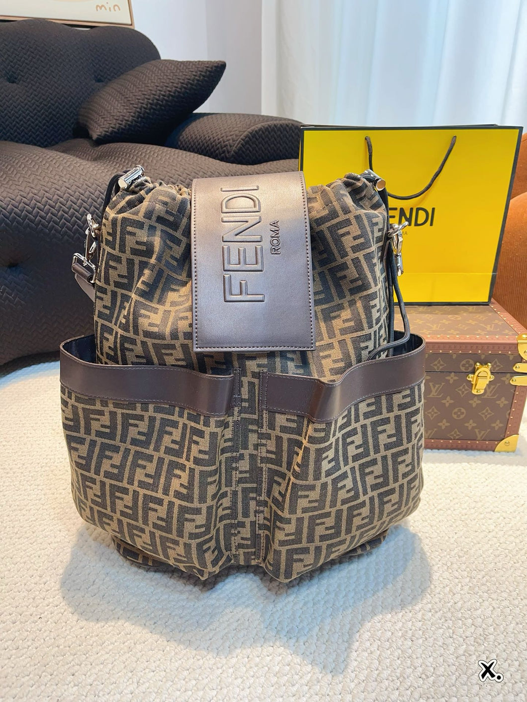 MBG067 FF Jacquard Fendi Strike Medium / 13.3x2x16.5inch