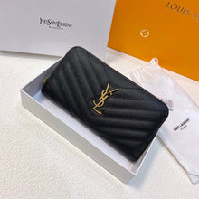 Load image into Gallery viewer, YSK331  Cassandre Matelassé Zip Around Wallet /  7.4 x 3.7 x 0.9 INCHES
