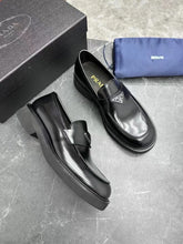 Load image into Gallery viewer, MSE078 Prada Brushed Leather Loafers / Size7-12
