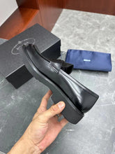 Load image into Gallery viewer, MSE078 Prada Brushed Leather Loafers / Size7-12
