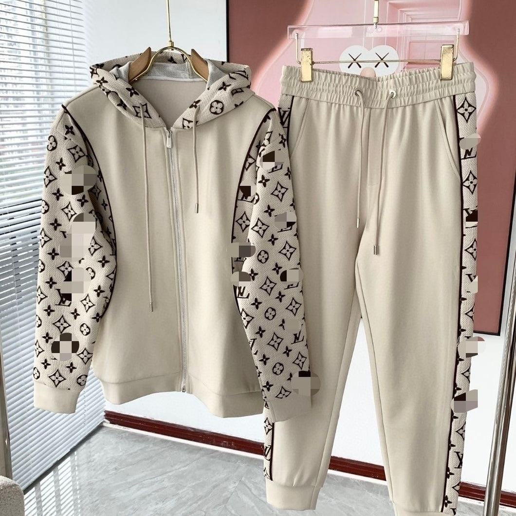 CLTH357 Monogram Cotton Hoodie & Jogpants