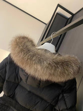 Load image into Gallery viewer, CLTH417 Moncler Boed Black Hooded Shearling Short Down Jacket / Size1/2/3/4
