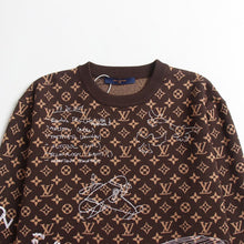 Load image into Gallery viewer, CLTH358 Monogram Embroidered Wool Crewneck
