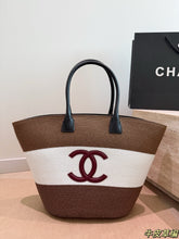 Load image into Gallery viewer, CC1429 Chanel Coco Beach Tote  / 48 x 29 cm
