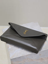 Load image into Gallery viewer, YSK361 CASSANDRE Large Envelope Pouch in Lambskin / HIGHEST QUALITY VERSION / 11.6&quot; x 7.1&quot; x 1.8&quot;
