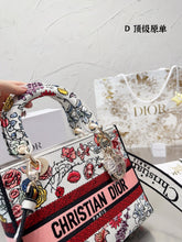 Load image into Gallery viewer, DR342 Medium Lady Dior / 9.5 x 8 x 4.5 inches
