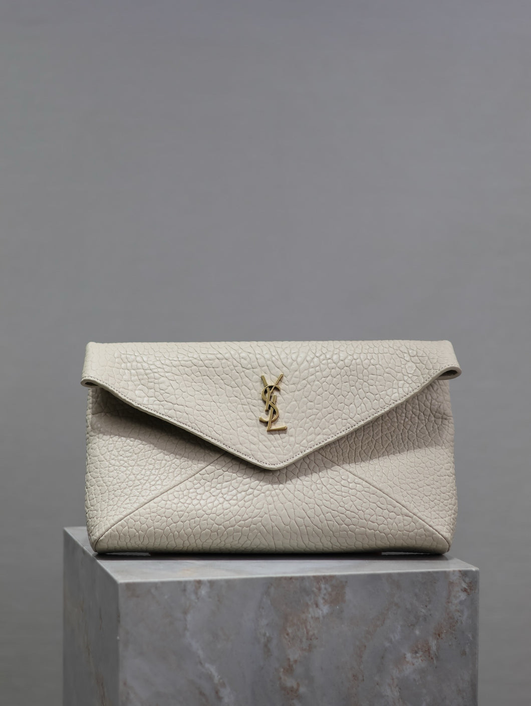 YSK362 CASSANDRE Large Envelope Pouch in Lambskin / HIGHEST QUALITY VERSION / 11.6