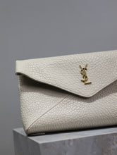 Load image into Gallery viewer, YSK362 CASSANDRE Large Envelope Pouch in Lambskin / HIGHEST QUALITY VERSION / 11.6&quot; x 7.1&quot; x 1.8&quot;
