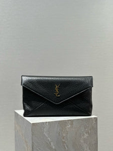 YSK363 CASSANDRE Large Envelope Pouch in Lambskin / HIGHEST QUALITY VERSION / 11.6" x 7.1" x 1.8"