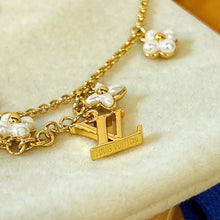 Load image into Gallery viewer, JW741 LV Floragram Necklace/Bracelet/Earrings
