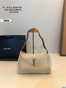 YSK416 Riffia Hobo Bag / 9.8x2.7x5.9inch