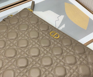 DR437 Large Dior Caro Daily Pouch / HIGHEST QUALITY VERSION / 12 x 8.5 inches