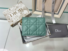 Load image into Gallery viewer, DR344 Lady Dior Mini Wallet / HIGHEST QUALITY VERSION / 4.5 x 3.5 x 1 inches
