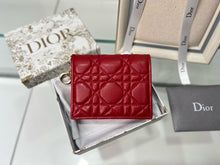 Load image into Gallery viewer, DR344 Lady Dior Mini Wallet / HIGHEST QUALITY VERSION / 4.5 x 3.5 x 1 inches
