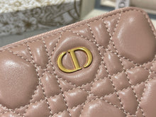 Load image into Gallery viewer, DR345 Dior Caro Compact Zipped Wallet / HIGHEST QUALITY VERSION / 4.5 x 3.5 x 1.5 inches

