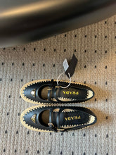 Load image into Gallery viewer, SE1664 Prada Nappa leather and Raffia Ballerinas / Size5-11
