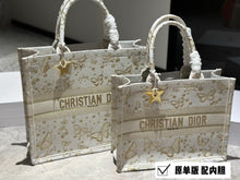 Load image into Gallery viewer, DR356 Medium/Large Dior Book Tote
