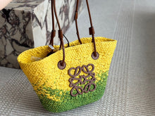 Load image into Gallery viewer, LWE032 Small Anagram Basket bag / 11x9.5inch
