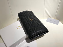 Load image into Gallery viewer, DR618 Dior Caro Long Wallet  / 19 x 10.5 x 3.5 cm
