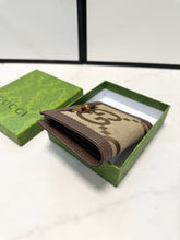 Load image into Gallery viewer, GC623 GG Medium Wallet with Bamboo / 5.1&quot;W x 3.3&quot;H x 0.8&quot;D
