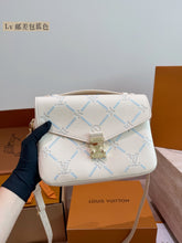 Load image into Gallery viewer, LB1483 LV Pochette Métis / White &amp; Blue Monogram Empreinte / 25 cm
