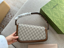 Load image into Gallery viewer, GC599 Gucci Horsebit 1955 Small Shoulder Bag / 10.4&quot;W x 6.7-4.1&quot;H x 3.1-1.6&quot;D
