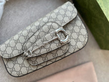 Load image into Gallery viewer, GC600 Gucci Horsebit 1955 Small Shoulder Bag / 10.4&quot;W x 6.7-4.1&quot;H x 3.1-1.6&quot;D
