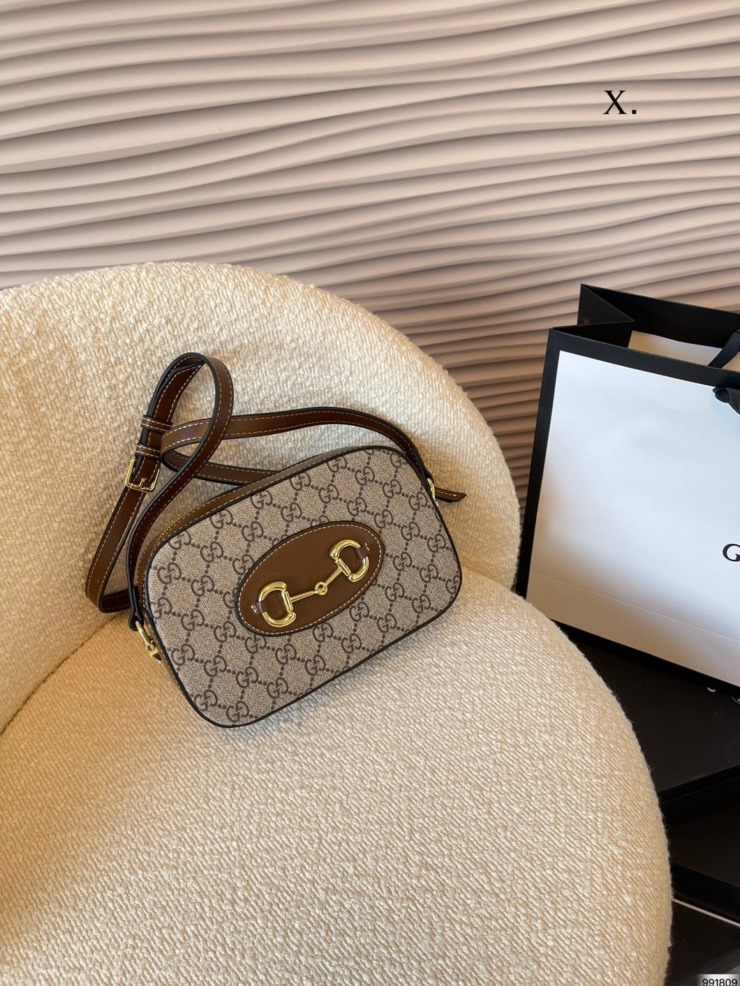 GC601 Gucci Horsebit 1955 Small Shoulder Bag / 7.9