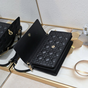 DR413 My Dior Top Handle Bag / 9.5x5.5x3inches