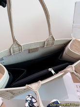 Load image into Gallery viewer, DR619 Dior Book Tote / Original 3D Embossed Oblique Canvas / Medium 35 cm
