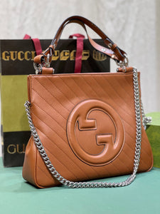 GC584 Gucci Blondie Medium Tote Bag / 13.6x16.1x3.1inch