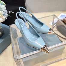 Load image into Gallery viewer, SE1163 PD Brushed Leather Slingback Pumps / Size4-11
