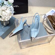 Load image into Gallery viewer, SE1163 PD Brushed Leather Slingback Pumps / Size4-11
