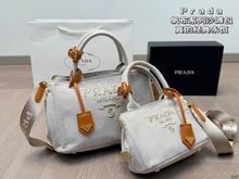 Load image into Gallery viewer, PD354 Linen Blend Small/Large Handbag
