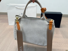 Load image into Gallery viewer, PD354 Linen Blend Small/Large Handbag
