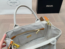 Load image into Gallery viewer, PD354 Linen Blend Small/Large Handbag
