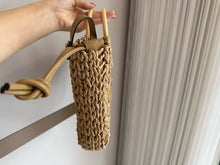 Load image into Gallery viewer, VLTN091 LOCÒ Raffia Shoulder Bag / 13.7x9.6x2.7inch
