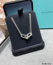 Load image into Gallery viewer, JW964 Tiffany &amp; Co Large Double Link Pendant
