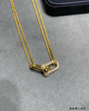Load image into Gallery viewer, JW964 Tiffany &amp; Co Large Double Link Pendant
