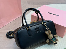 Load image into Gallery viewer, MIU005 Arcadie Suede Leather Bag / 4.7x10.6x3.5inch
