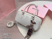 Load image into Gallery viewer, MIU005 Arcadie Suede Leather Bag / 4.7x10.6x3.5inch
