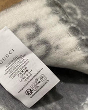 Load image into Gallery viewer, CLTH493 GG cashmere scarf / 17.7"W x 74.8"L
