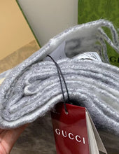 Load image into Gallery viewer, CLTH493 GG cashmere scarf / 17.7"W x 74.8"L
