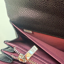 Load image into Gallery viewer, CC1449 CHANEL Lambskin Caviar Bifold Wallet / 19 x 10 cm
