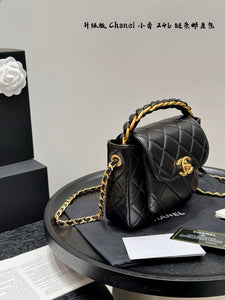 CC1122 Flap Bag with Top Handle / 8.3x5.9x2.4inch