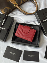 Load image into Gallery viewer, YSK383 CASSANDRE MATELASSÉ Flap Card Cases / HIGHEST QUALITY VERSION / 3.9x2.5x0.8inch
