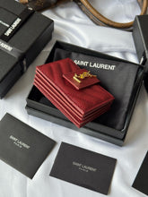 Load image into Gallery viewer, YSK383 CASSANDRE MATELASSÉ Flap Card Cases / HIGHEST QUALITY VERSION / 3.9x2.5x0.8inch
