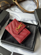 Load image into Gallery viewer, YSK385 CASSANDRE MATELASSÉ Flap Card Cases / HIGHEST QUALITY VERSION / 3.9x2.5x0.8inch
